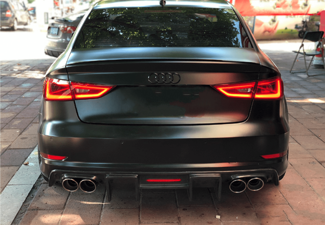 Audi A3/S3 (8V) Saloon Pre-Facelift Karbel Style Carbon Fibre Rear Diffuser - Twenty Two Tuning Rear Diffuser