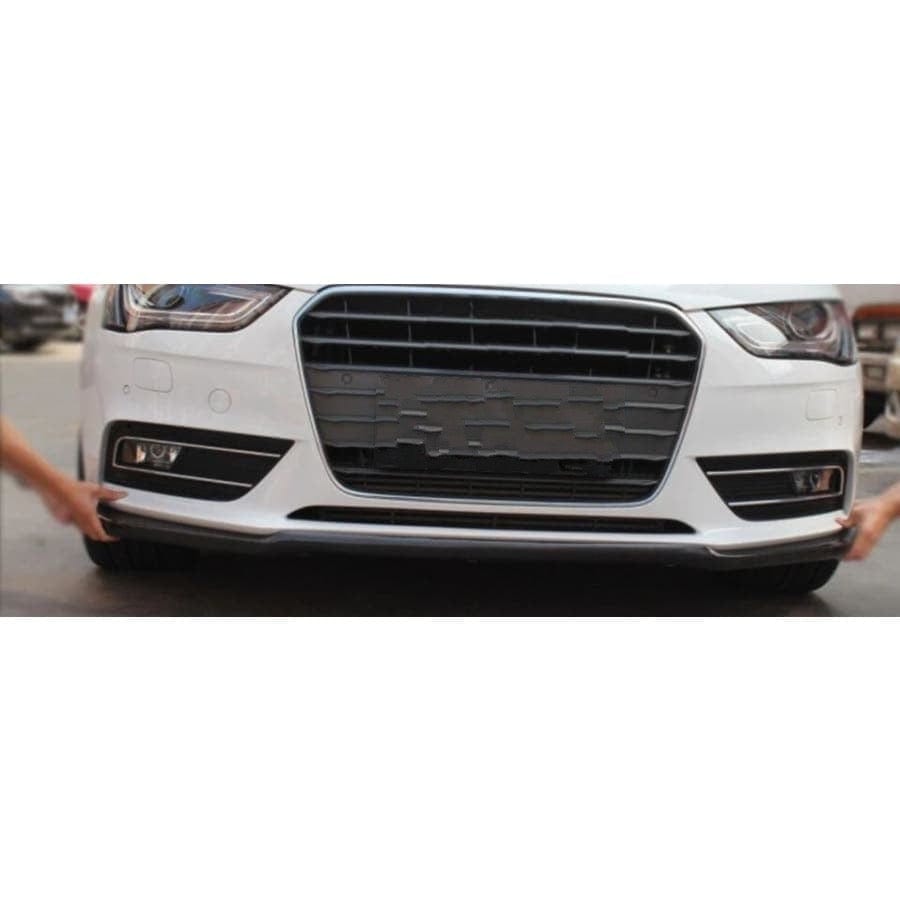 Audi A4 (B8.5) V2 Carbon Fibre Front Bumper Lip Spoiler - Twenty Two Tuning Front Lip