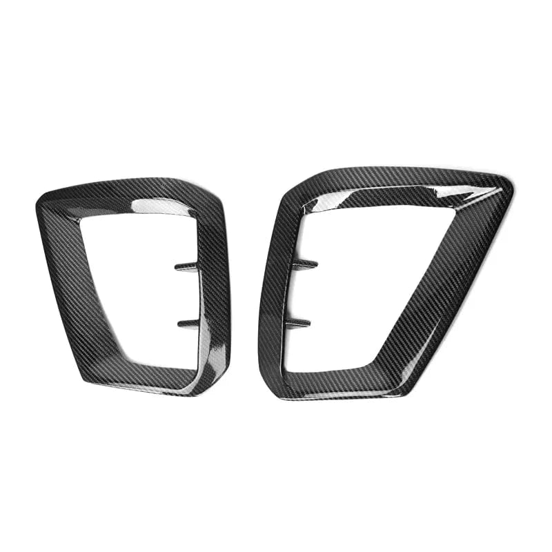 Audi A4 (B9.5) OEM+ Carbon Fibre Front Fog Trim Surround - Twenty Two Tuning Front Canards/Bumper Inserts