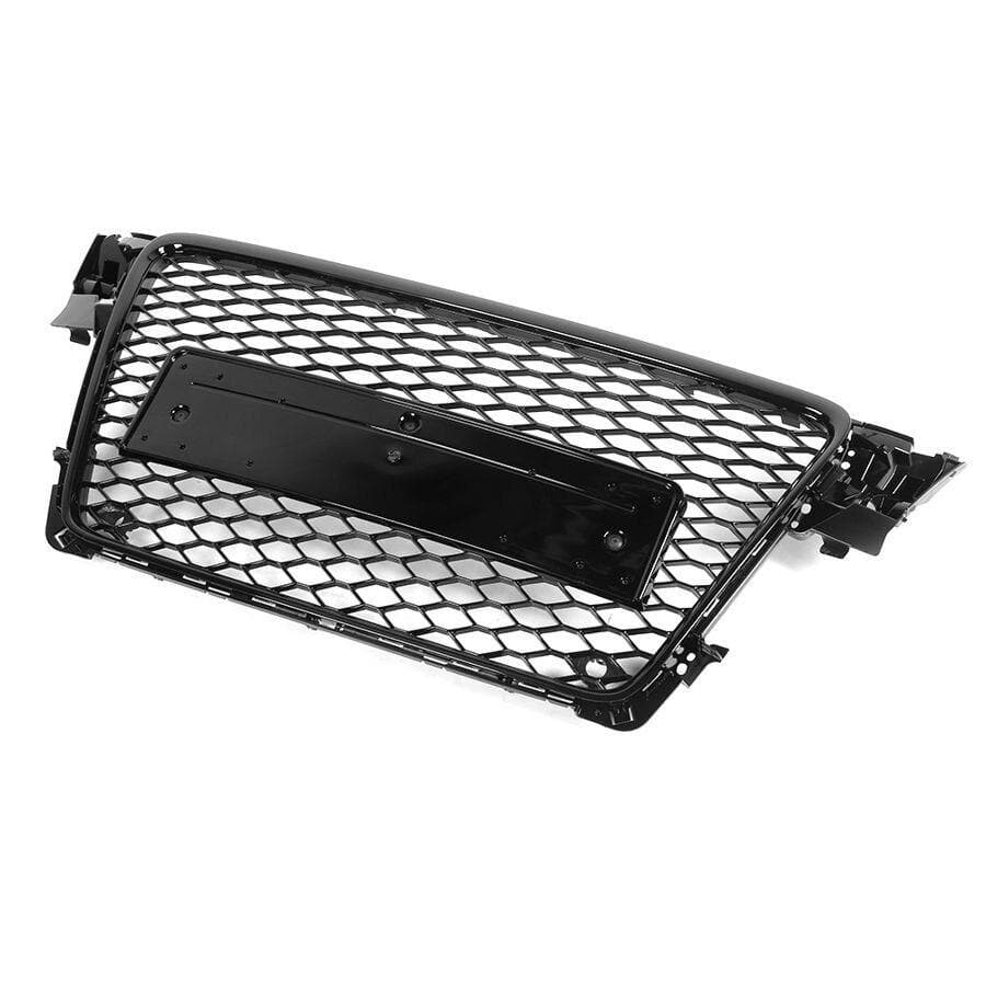 Audi A4/S4 (B8) RS4 Style Gloss Black Honeycomb Front Grille - Twenty Two Tuning Front Grille