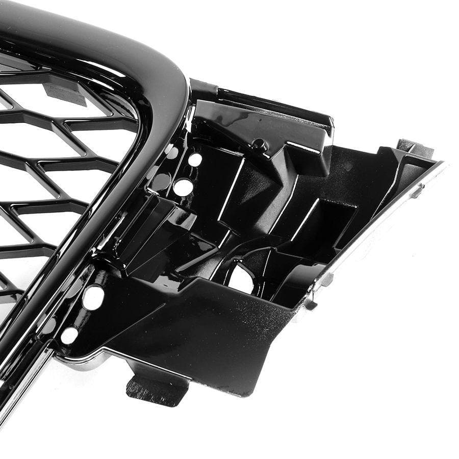 Audi A4/S4 (B8) RS4 Style Gloss Black Honeycomb Front Grille - Twenty Two Tuning Front Grille