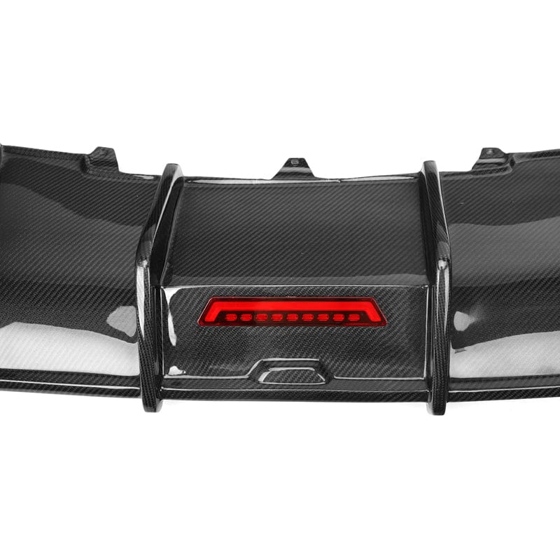 Audi A4/S4 (B8) S Line Karbel Style Carbon Fibre Rear Bumper Diffuser - Twenty Two Tuning Rear Diffuser