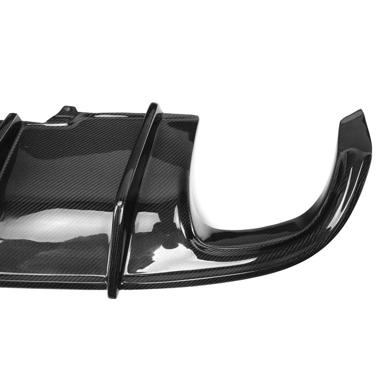 Audi A4/S4 (B8) S Line Karbel Style Carbon Fibre Rear Bumper Diffuser - Twenty Two Tuning Rear Diffuser