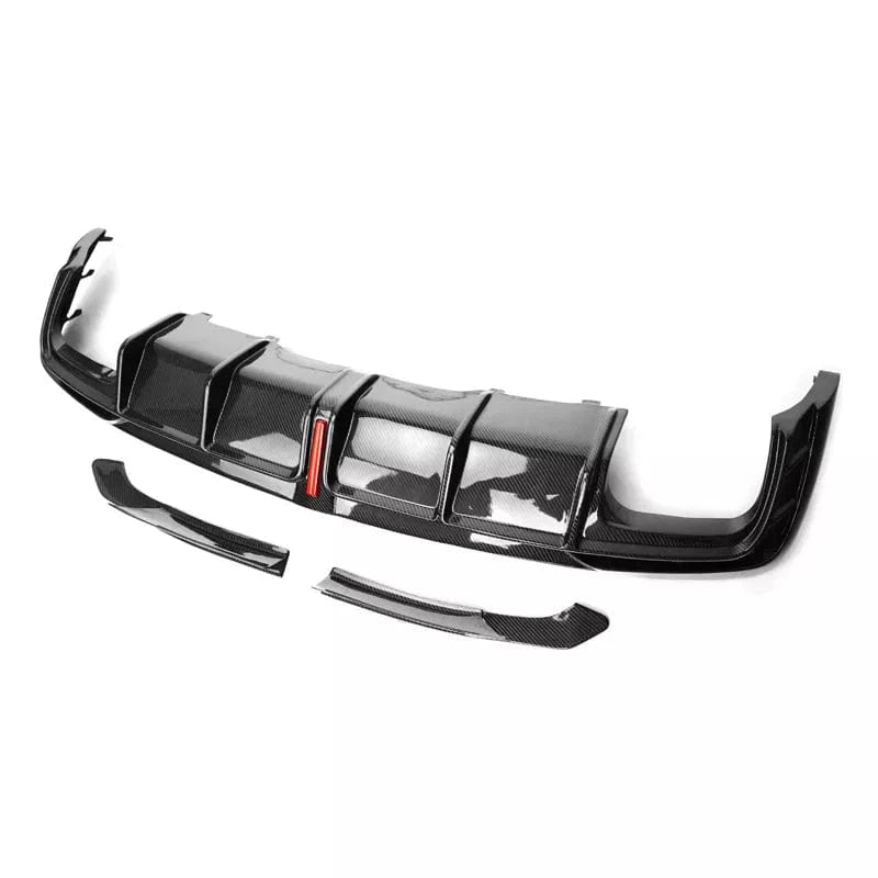 Audi A4/S4 (B9.5) Karbel Style Carbon Fiber Rear Diffuser - Twenty Two Tuning Rear Diffuser