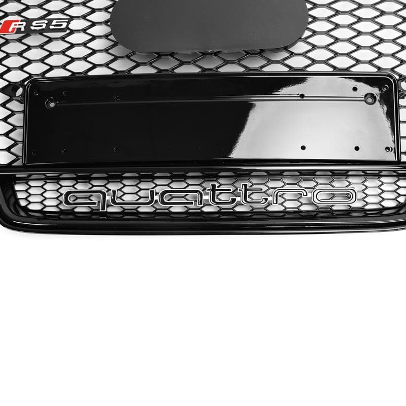 Audi A5/S5 (B8.5) RS5 Honeycomb Style Gloss Black Front Grille - Twenty Two Tuning Front Grille