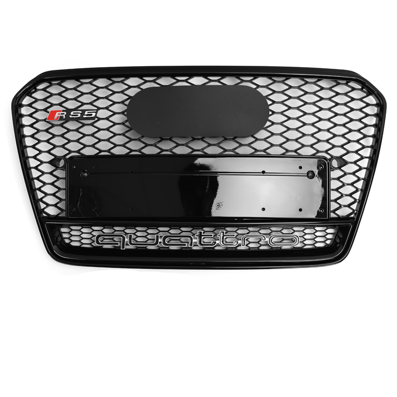 Audi A5/S5 (B8.5) RS5 Honeycomb Style Gloss Black Front Grille - Twenty Two Tuning Front Grille