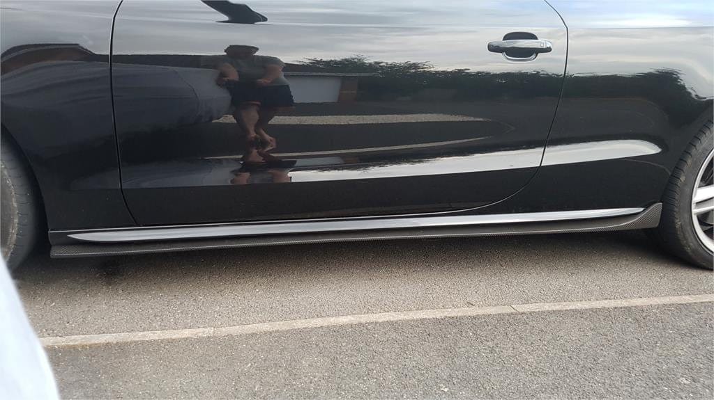 Audi A5/S5 (B8/B8.5) S Line OEM Style Carbon Side Skirts - Twenty Two Tuning Side Skirts