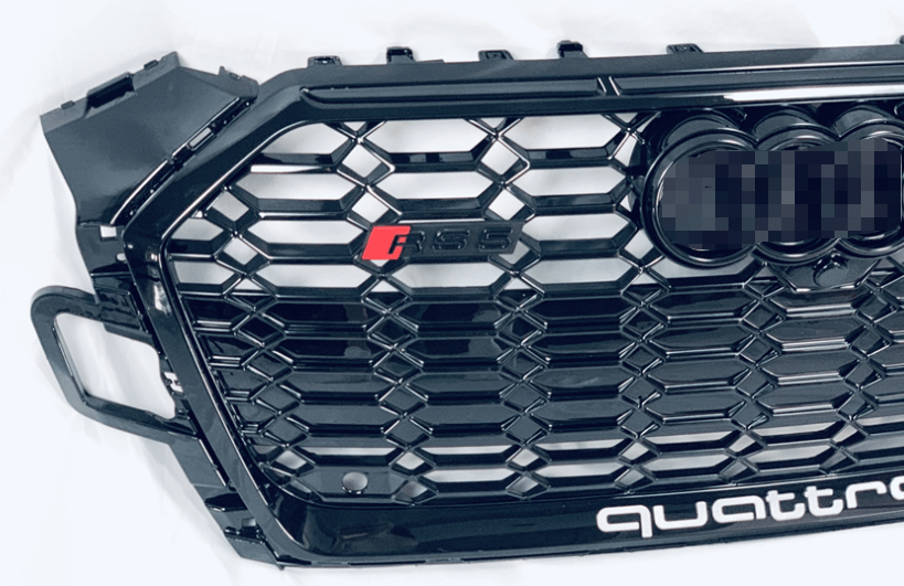 Audi A5/S5 (B9.5) RS5 Style Gloss Black Honeycomb Front Grille - Twenty Two Tuning Front Grille