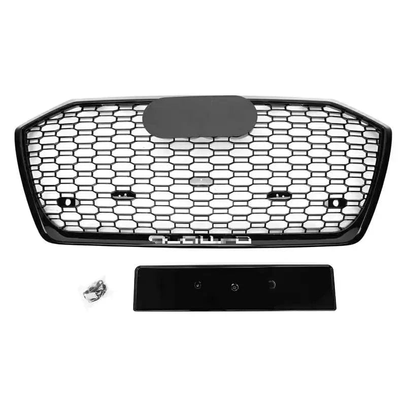 Audi A6/S6 (C8) RS6 Style Gloss Black Honeycomb Front Grille - Twenty Two Tuning Front Grille