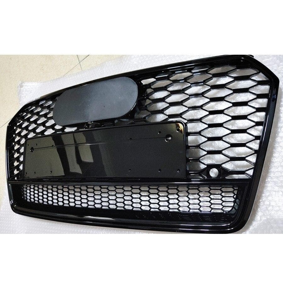 Audi A7/S7 (C7.5) RS7 Style Gloss Black Honeycomb Front Grille V2 - Twenty Two Tuning Front Grille