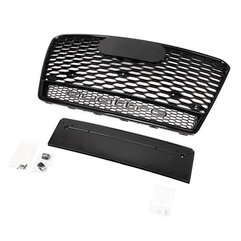 Audi A7/S7 (C7) RS7 Style Gloss Black Honeycomb Front Grille - Twenty Two Tuning Front Grille