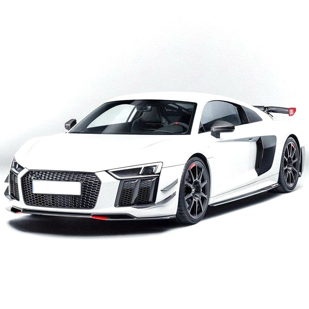 Audi R8 V10 (4S) OEM+ Performance Style Carbon Fibre Front Canards - Twenty Two Tuning Front Canards/Bumper Inserts