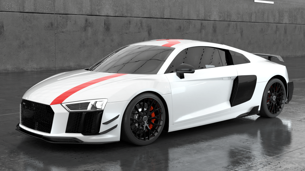 Audi R8 V10 (4S) OEM+ Performance Style Carbon Fibre Front Lip Spoiler - Twenty Two Tuning Front Lip