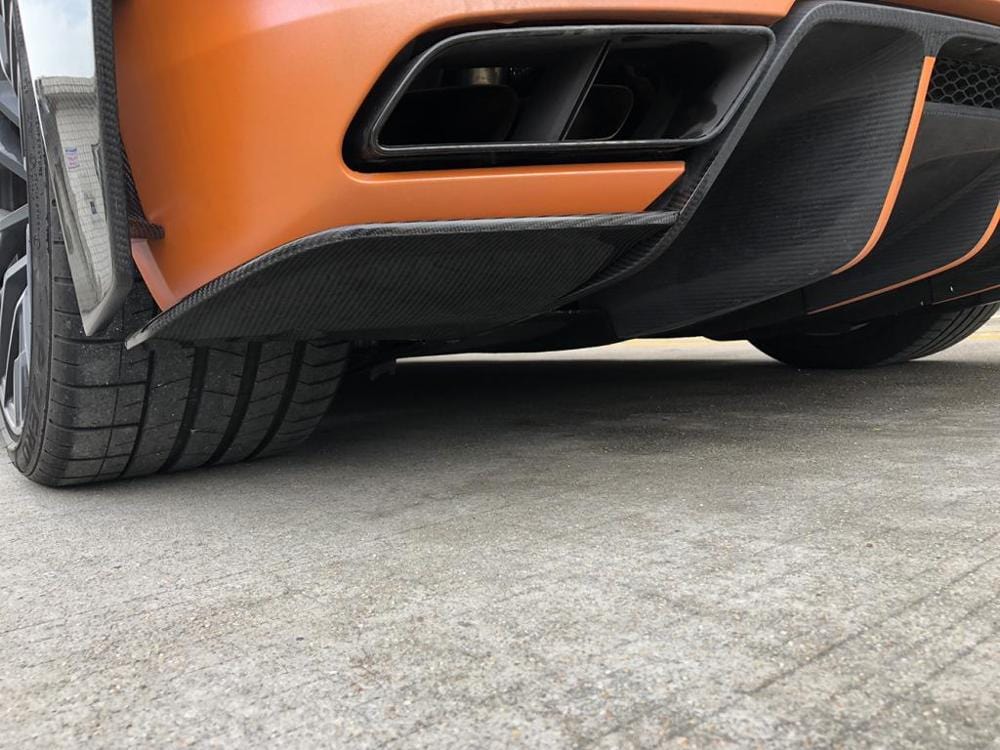 Audi R8 V10 (4S) OEM+ Performance Style Carbon Fibre Rear Bumper Canards - Twenty Two Tuning Rear Canards