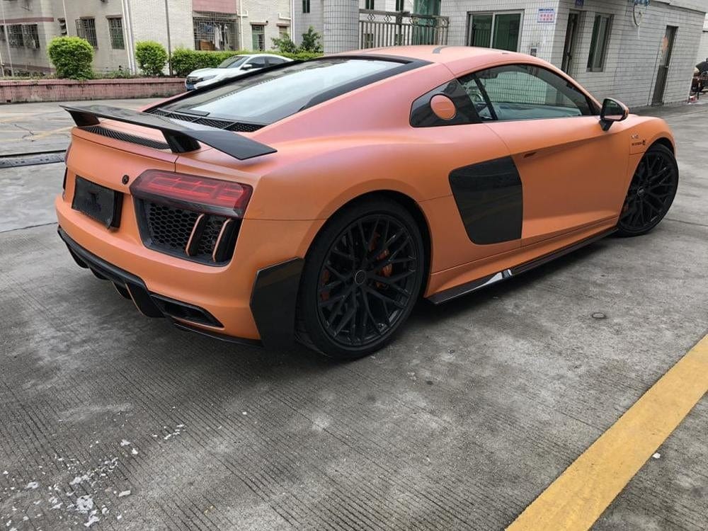 Audi R8 V10 (4S) OEM+ Performance Style Carbon Fibre Rear Bumper Canards - Twenty Two Tuning Rear Canards