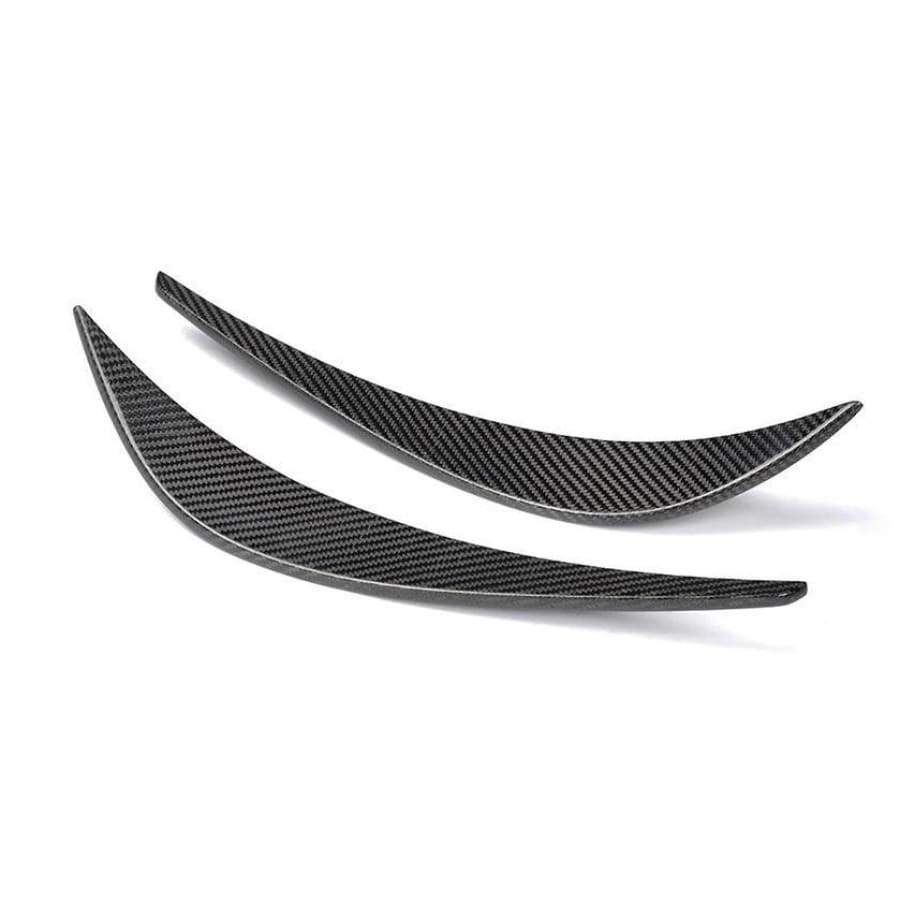 Audi R8 V8/V10 (Type 42) Carbon Fibre Front Bumper Canards - Twenty Two Tuning Front Canards/Bumper Inserts