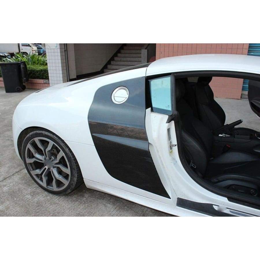 Audi R8 V8/V10 (Type 42) Carbon Fibre Side Blade Covers - Twenty Two Tuning Side Blade Kit