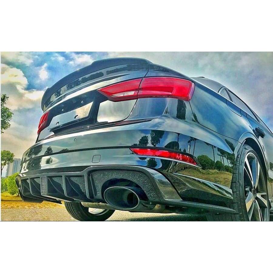 Audi RS3 (8V) Saloon ABT Style Carbon Fibre Rear Diffuser - Twenty Two Tuning Rear Diffuser