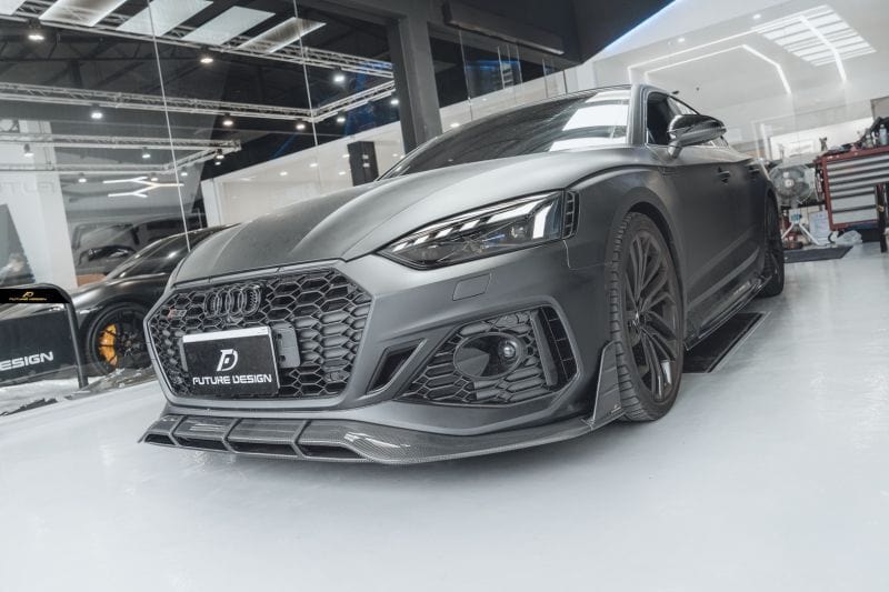 Audi RS5 Sportback (B9/B9.5) Future Design Carbon Fibre Front Lip Spoiler - Future Design Front Lip