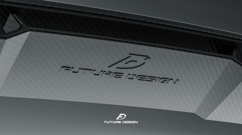 Audi RS6 Avant (C8) Future Design Carbon Fibre Front Lip Spoiler - Future Design Front Lip