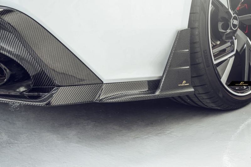 Audi RS6 Avant (C8) Future Design Carbon Fibre Rear Diffuser With Splitters - Future Design Rear Diffuser