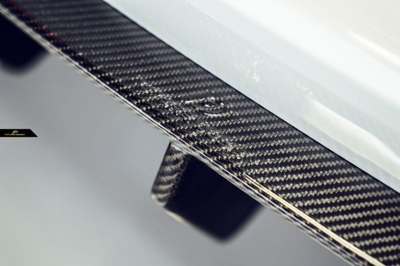 Audi RS6 Avant (C8) Future Design Carbon Fibre Rear Diffuser With Splitters - Future Design Rear Diffuser