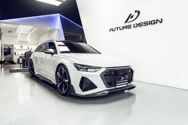 Audi RS6 Avant (C8) Future Design Carbon Fibre Side Skirts - Future Design Side Skirts