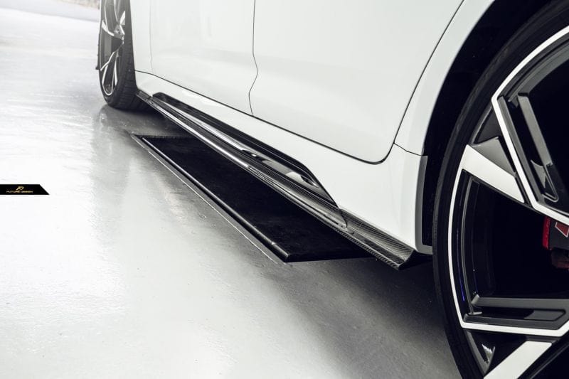 Audi RS6 Avant (C8) Future Design Carbon Fibre Side Skirts - Future Design Side Skirts
