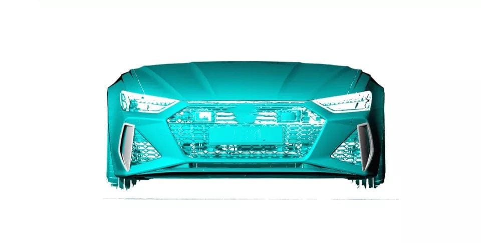 Audi RS6 Avant (C8) RS Style Carbon Fibre Front Bumper Vent Trims - Twenty Two Tuning Front Canards/Bumper Inserts