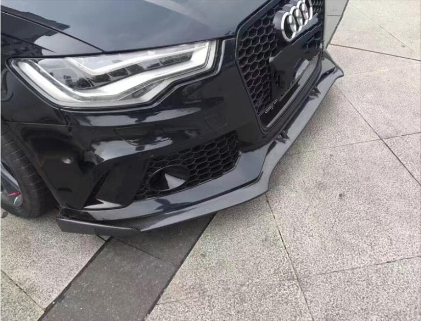 Audi RS6 C7 C7.5 2013-2018用カーボンファイバーフロントリップスポイラー