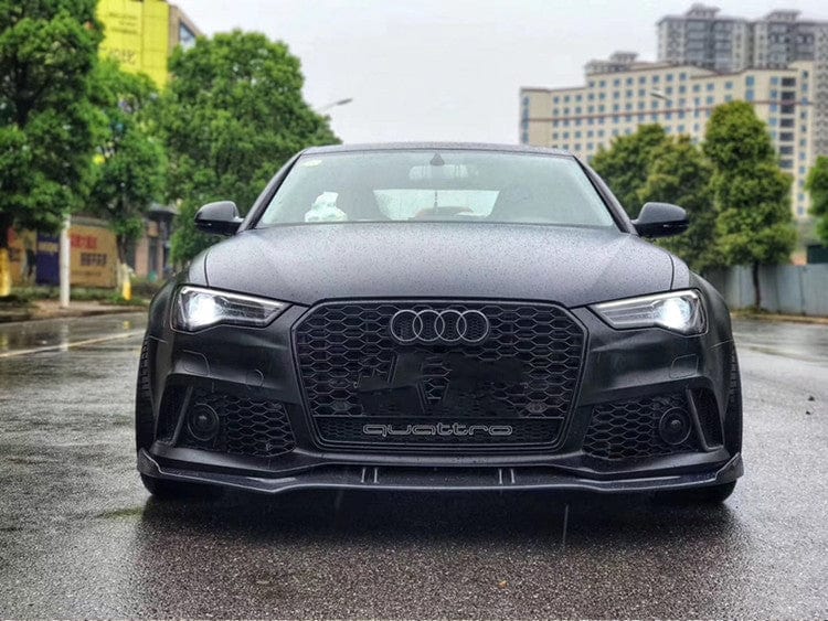 Audi RS6 (C7/C7.5) ABT Style Carbon Fibre Front Lip Spoiler - Twenty Two Tuning Front Lip
