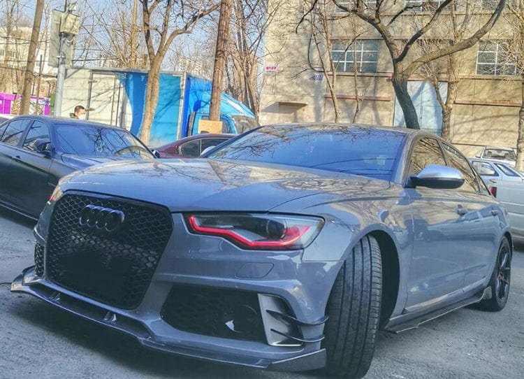 Audi RS6 (C7/C7.5) ABT Style Carbon Fibre Front Lip Spoiler - Twenty Two Tuning Front Lip