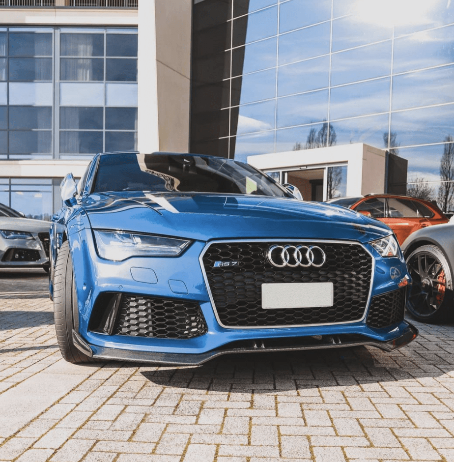 Audi RS7 (C7/C7.5) ABT Style Carbon Fibre Front Lip Spoiler - Twenty Two Tuning Front Lip