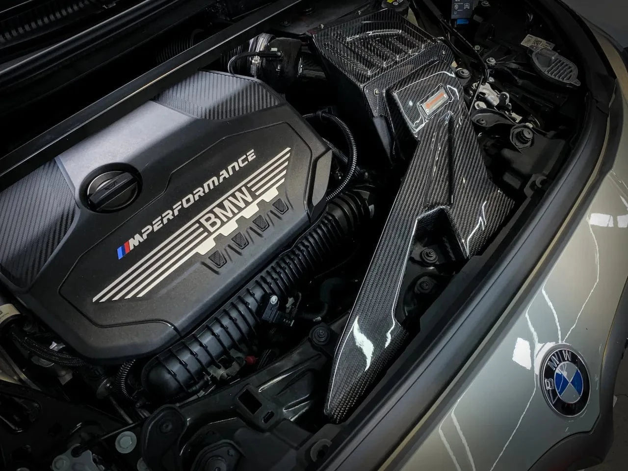 BMW 1 Series B48A20 (F40) M135I ARMASPEED Carbon Fibre Cold Air Intake - ARMASPEED Engine Bay