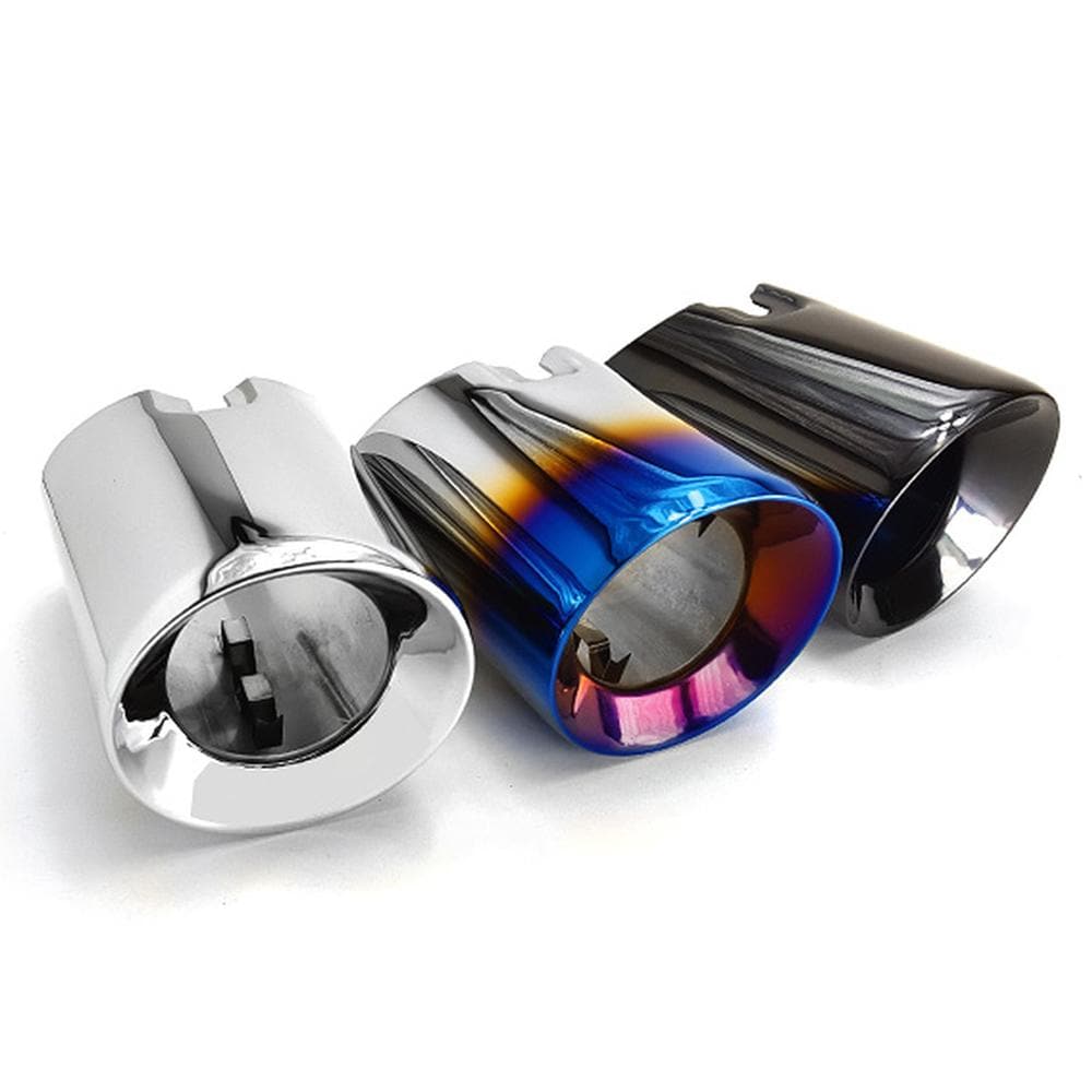 BMW 1 Series (F20/F21) M135I/M140I Stainless Steel Slash Cut Exhaust Tips - Twenty Two Tuning Exhaust Tips
