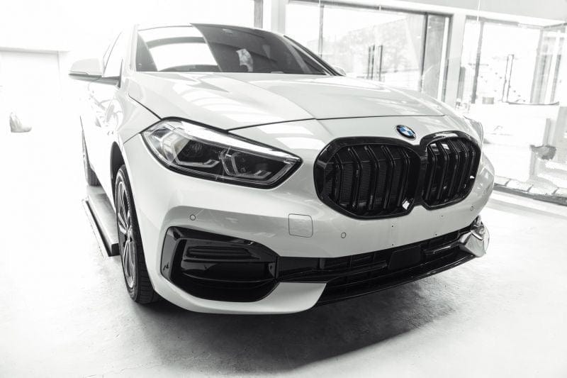 BMW 1 Series (F40) M Performance Style Gloss Black Front Grille - Twenty Two Tuning Front Grille