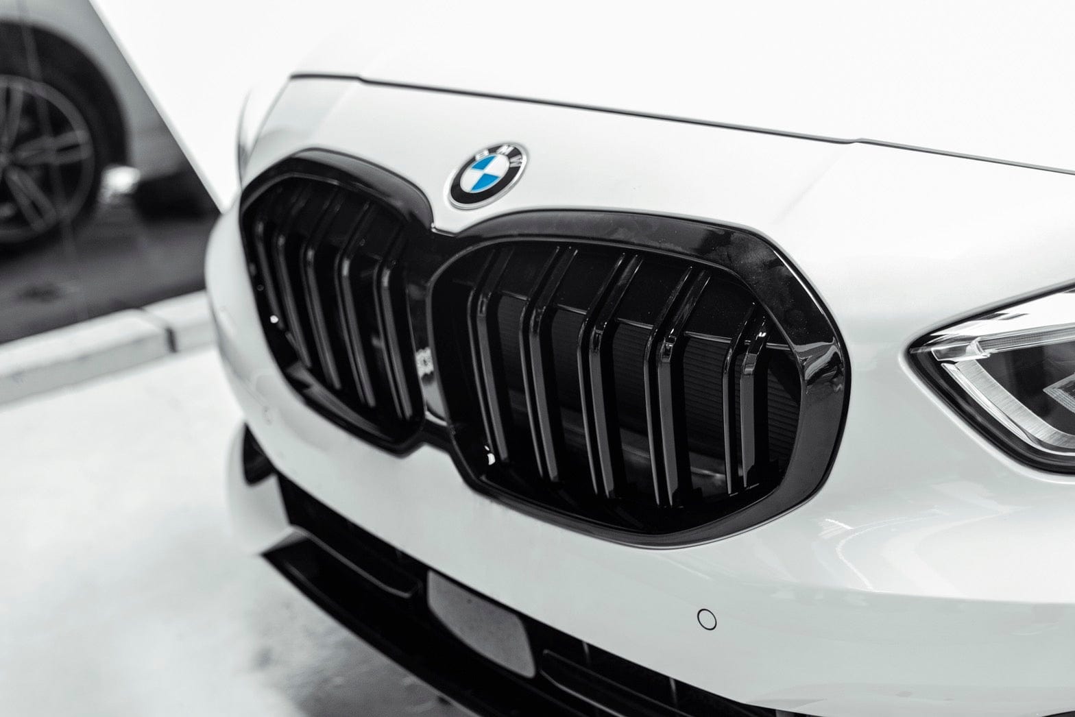 BMW 1 Series (F40) M Performance Style Gloss Black Front Grille - Twenty Two Tuning Front Grille