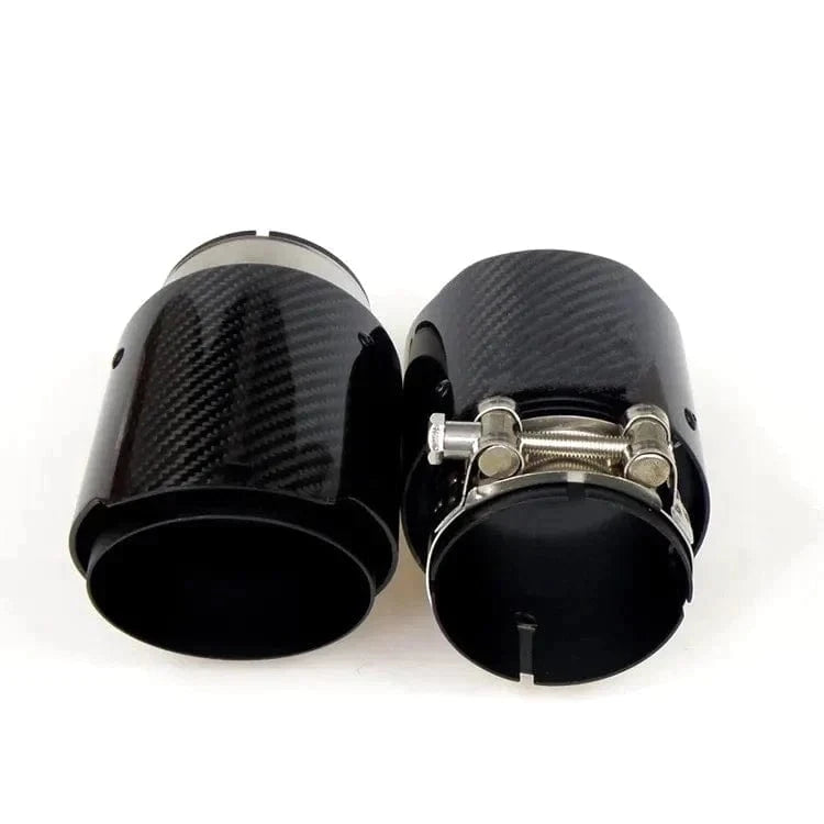 BMW 3 Series (F30/F31/F34) 335I/340I Akrapovic Style Carbon Fibre Exhaust Tips - Twenty Two Tuning Exhaust Tips