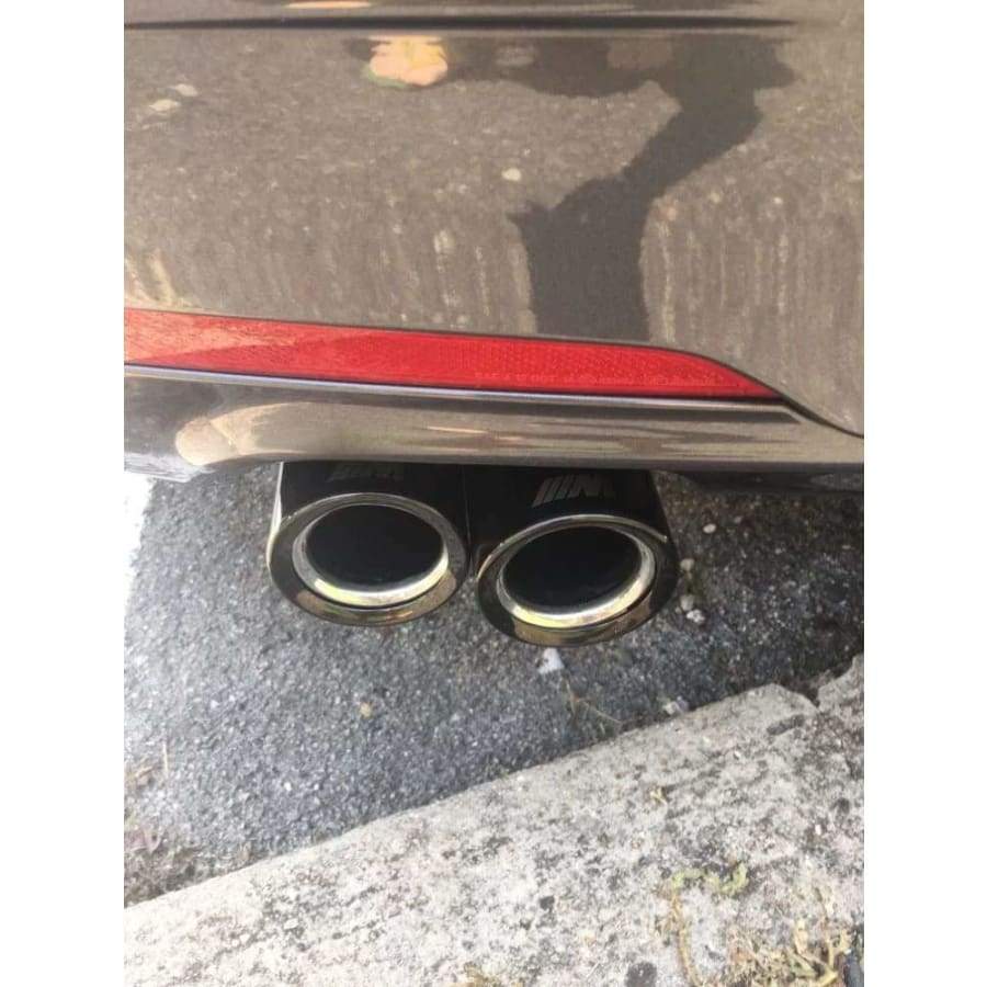 BMW 3 Series (F30/F31/F34) Replacement Twin Black Chrome Exhaust Tips - Twenty Two Tuning Exhaust Tips
