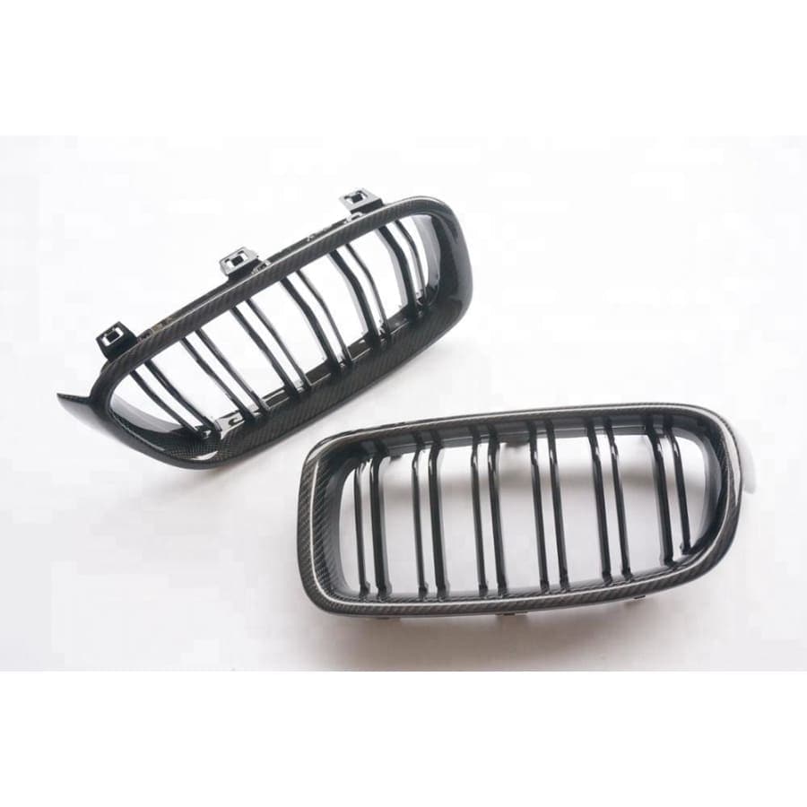 BMW 3 Series (F30/F31) M Style Carbon Fibre Front Grilles - Twenty Two Tuning Front Grille