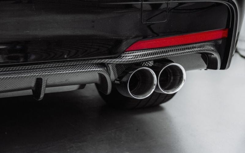 BMW 3 Series (F30/F31) M Tech Carbon Fibre Rear Diffuser (Quad Pipe) - Twenty Two Tuning Rear Diffuser