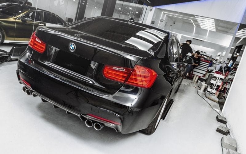BMW 3 Series (F30/F31) M Tech Carbon Fibre Rear Diffuser (Quad Pipe) - Twenty Two Tuning Rear Diffuser
