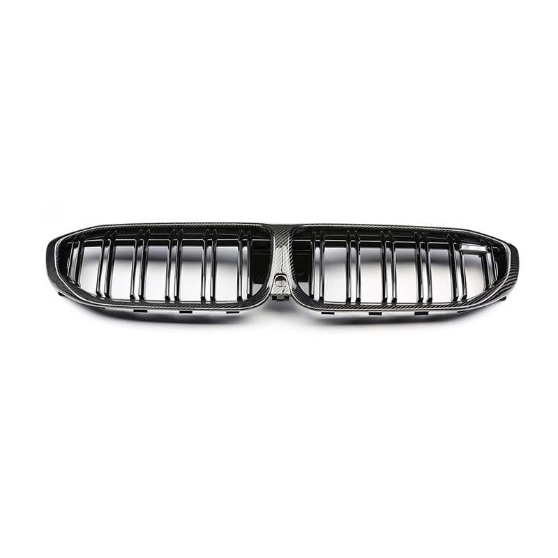 TTT - Dual Slat Style Carbon Fiber Front Grille - Compatible with BMW