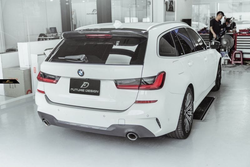 BMW 3 Series (G21) Future Design GT Carbon Fibre Rear Roof Spoiler - Future Design Rear Spoiler