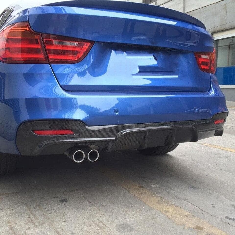 BMW 3 Series GT (F34) M Performance Style Carbon Fibre Rear Diffuser - Twenty Two Tuning Rear Diffuser