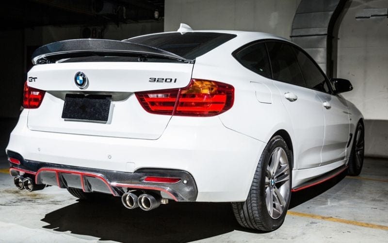 BMW 3 Series GT (F34) Quad Pipe M Performance Style Carbon Fibre Rear Diffuser - Twenty Two Tuning Rear Diffuser