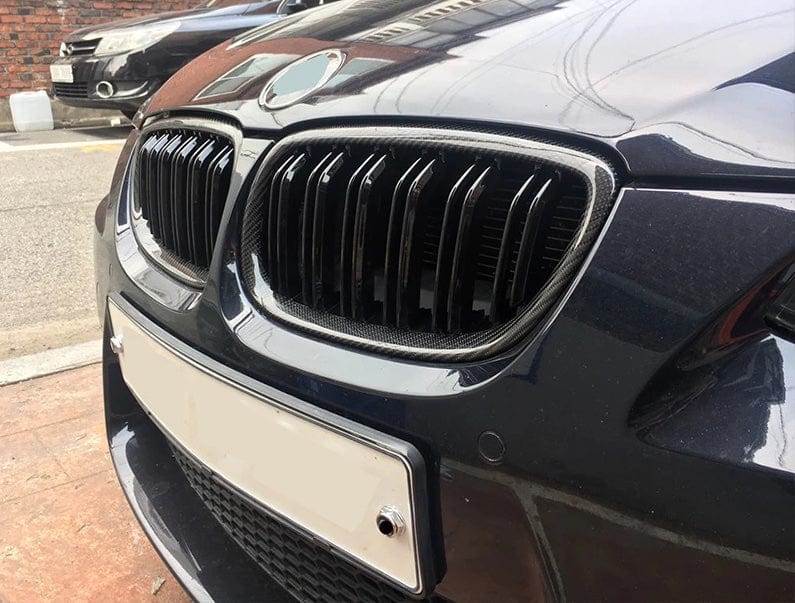 BMW 3 Series LCI (E90/E91) M Style Carbon Fibre Front Grille - Twenty Two Tuning Front Grille