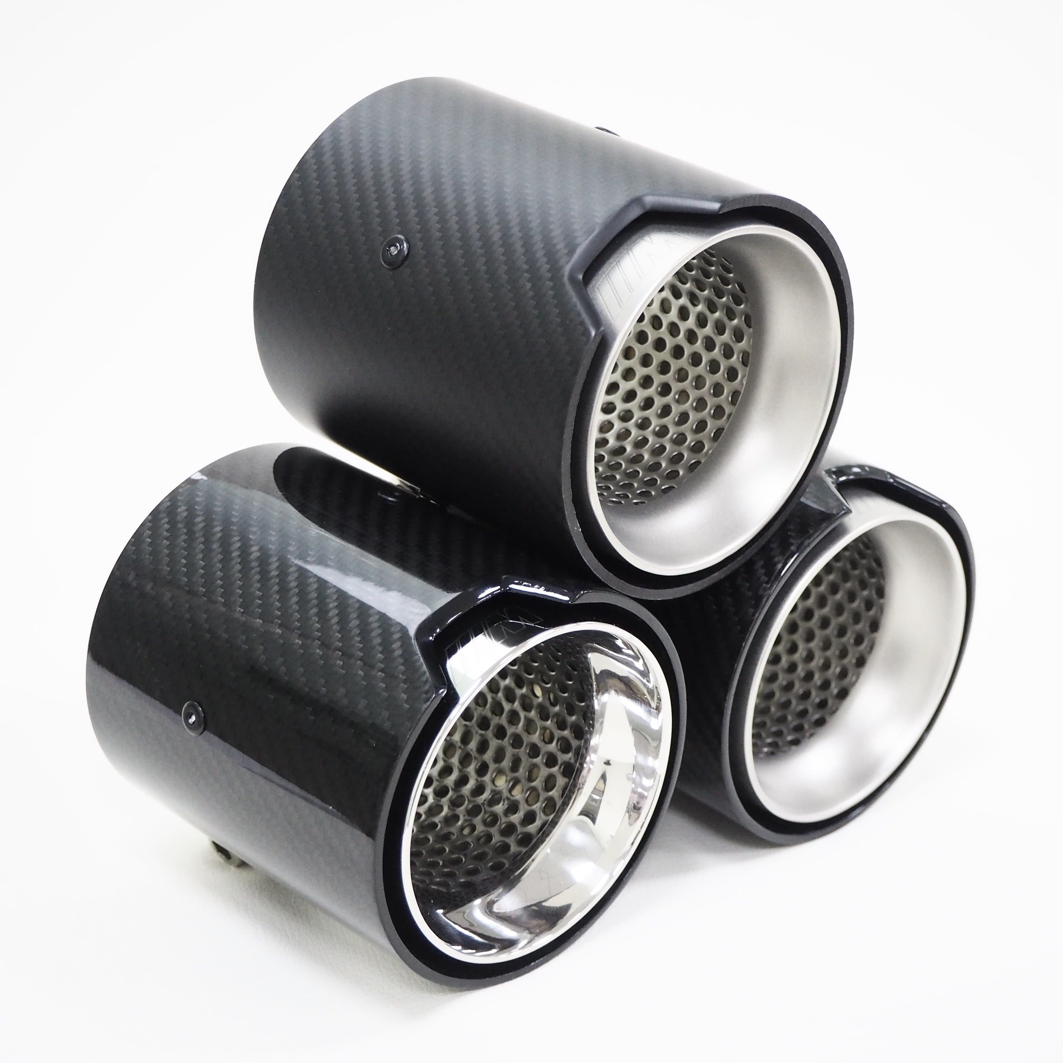 BMW 4 Series (F32/F33/F36) 435I/440I M Performance Style Carbon Fibre Exhaust Tips - Twenty Two Tuning Exhaust Tips