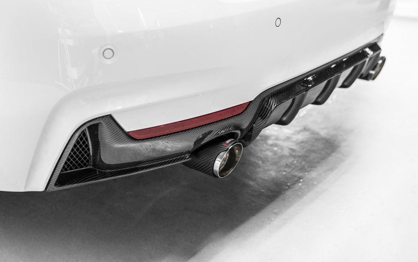 BMW 4 Series (F32/F33/F36) 435I/440I M Performance Style Carbon Fibre Rear Diffuser - Twenty Two Tuning Rear Diffuser