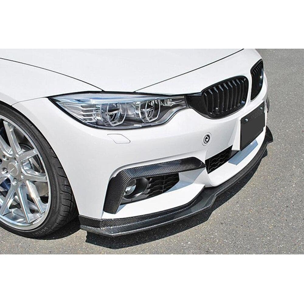 end.cc フロントリップスポイラー　カーボン　BMW4シリーズ BMW 4シリーズ F32 F33 F36用 カーボンファイバーフロントリップスポイラー